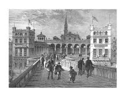 Hungerford Market from Hungerford Bridge 1850