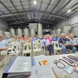 Members attending the 24th AGM at Tyrrells Vineyard